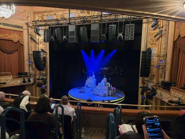 Longacre Theatre, section: Mezzanine R, row: E, seat: 1