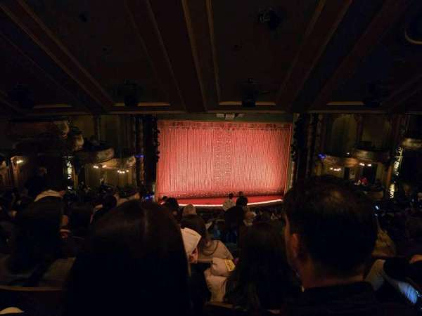 New Amsterdam Theatre, section: Mezzanine L, row: PP, seat: 3