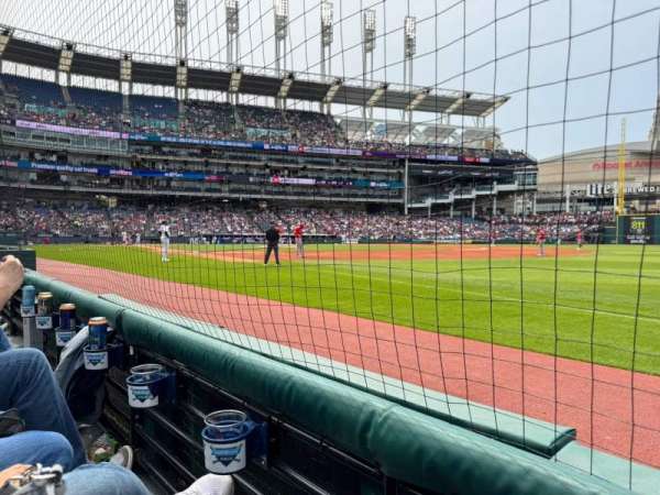 Progressive Field, section: 131, row: A, seat: 3
