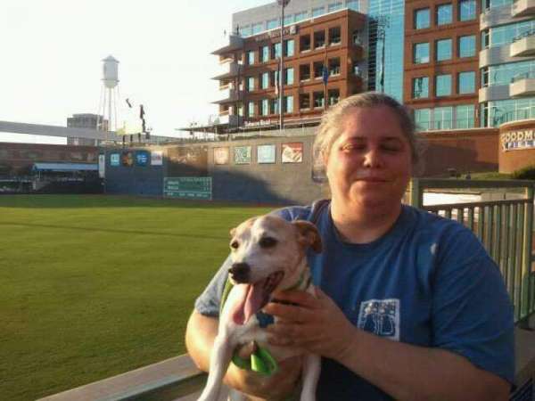Durham Bulls Athletic Park, section: 132, row: A, seat: 19