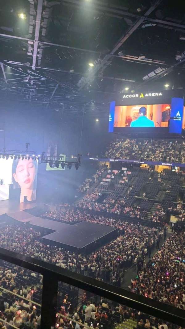 Accor Arena, section: Balcon P, row: 81, seat: 10