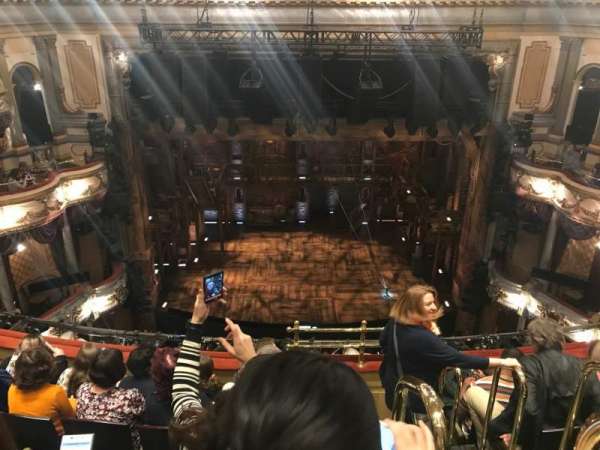 Victoria Palace Theatre, section: Grand Circle, row: F, seat: 21