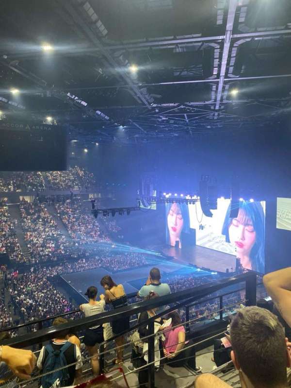 Accor Arena, section: Balcon E, row: 86, seat: 20