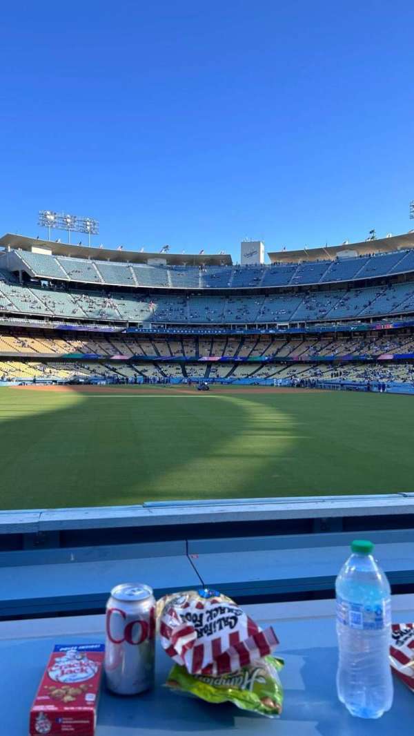 Dodger Stadium, section: Left Field Home Run Seat, row: 2, seat: 12
