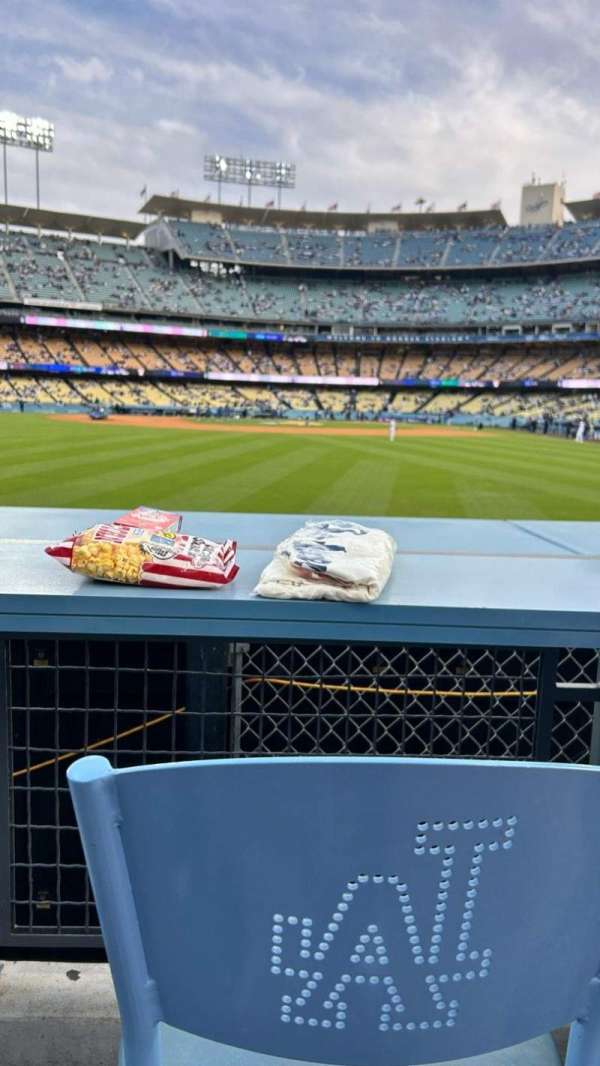 Dodger Stadium, section: LF Home Run Seat A, row: 1, seat: 3