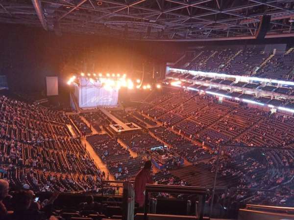 The O2, London, section: 409, row: H, seat: 654