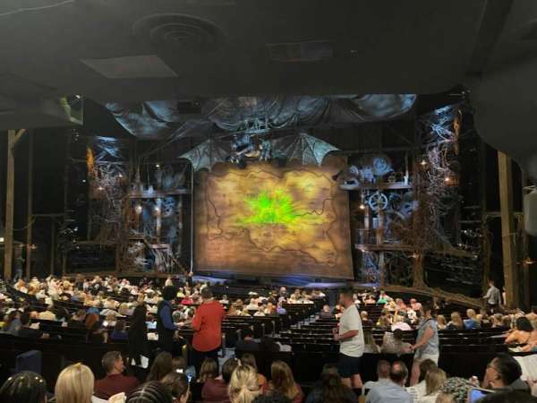 Gershwin Theatre, section: Orchestra R, row: W, seat: 14