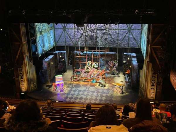 Stephen Sondheim Theatre, section: Mezzanine C, row: JJ, seat: 102