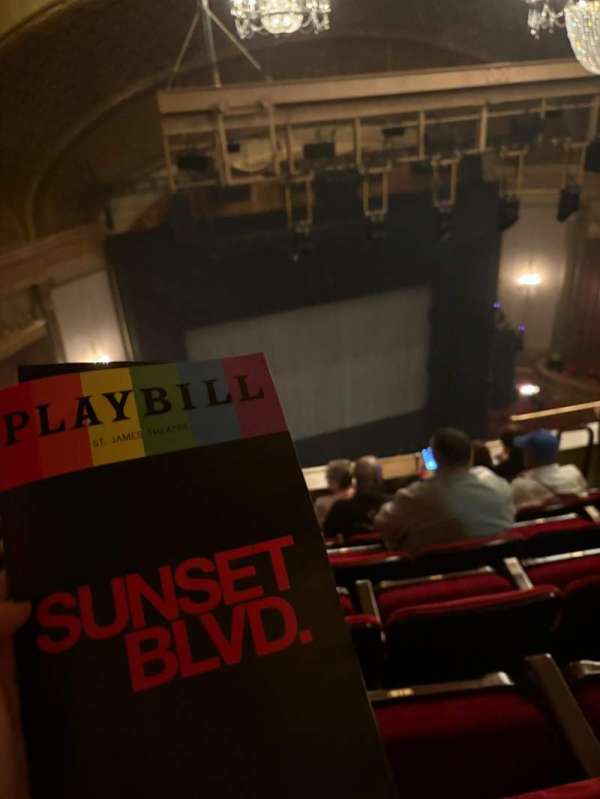 St. James Theatre, section: Balcony L, row: F, seat: 13