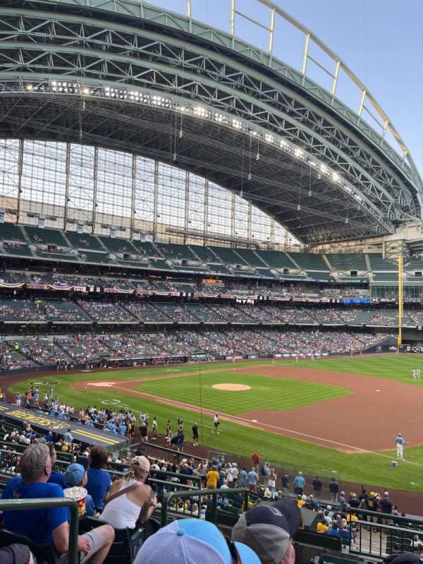 American Family Field, section: 210, row: 6, seat: 2