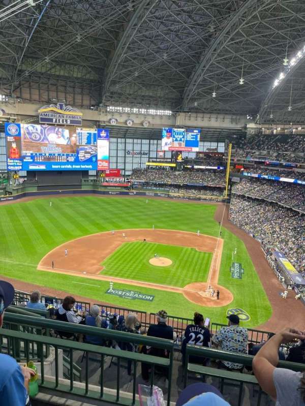 American Family Field, section: 426, row: 10, seat: 9