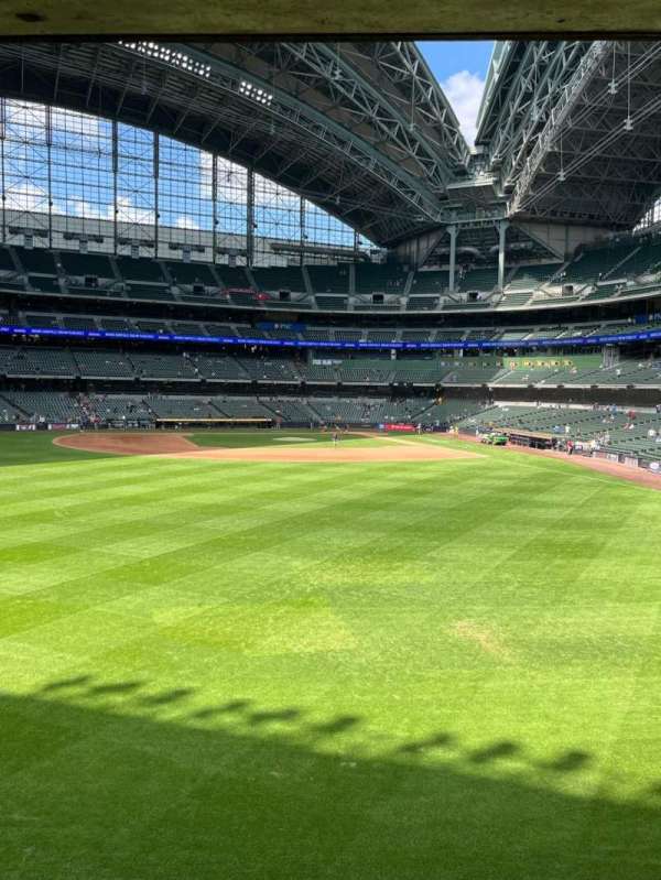 American Family Field, section: Brew Room, row: 1