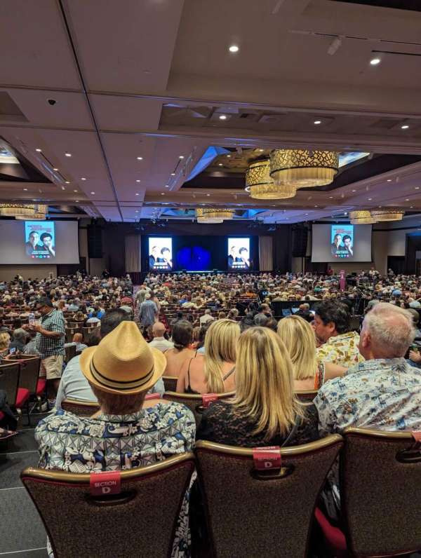 The Events Center at Harrahs Southern California, section: D, row: 13, seat: 33