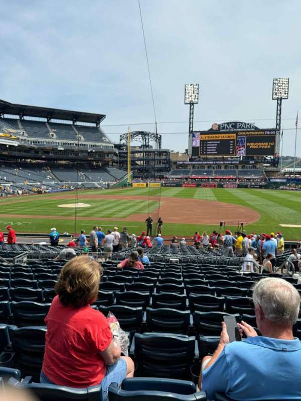 PNC Park, section: 109, row: M, seat: 6