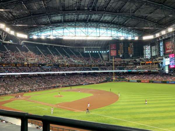 Chase Field, section: 204, row: 1, seat: 8