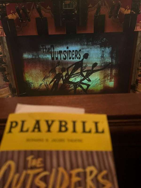Bernard B. Jacobs Theatre, section: Mezzanine C, row: E, seat: 106