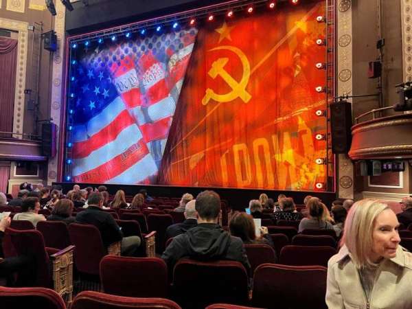 Imperial Theatre, section: Orchestra R, row: L, seat: 8