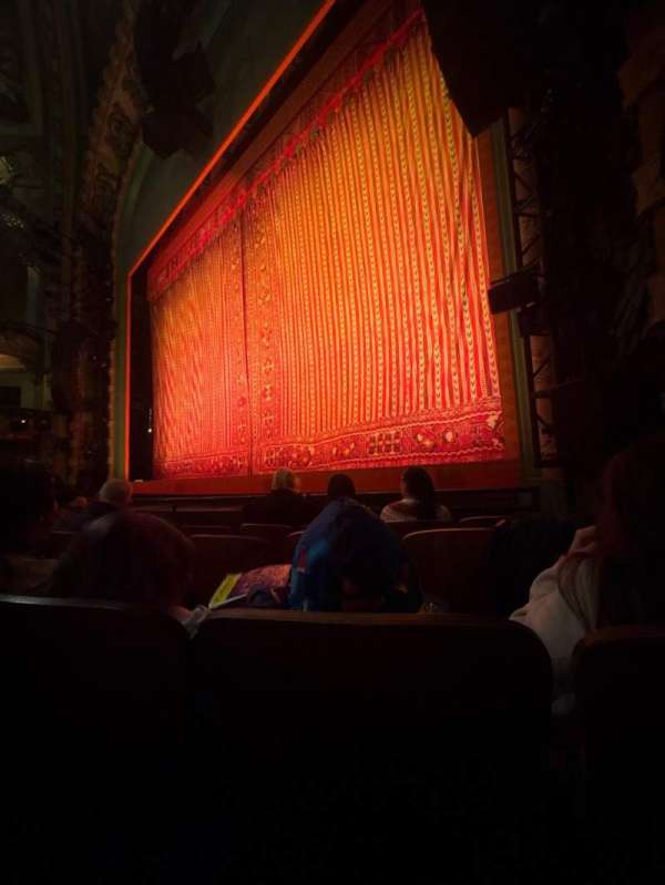 New Amsterdam Theatre, section: Orchestra R, row: D, seat: a16