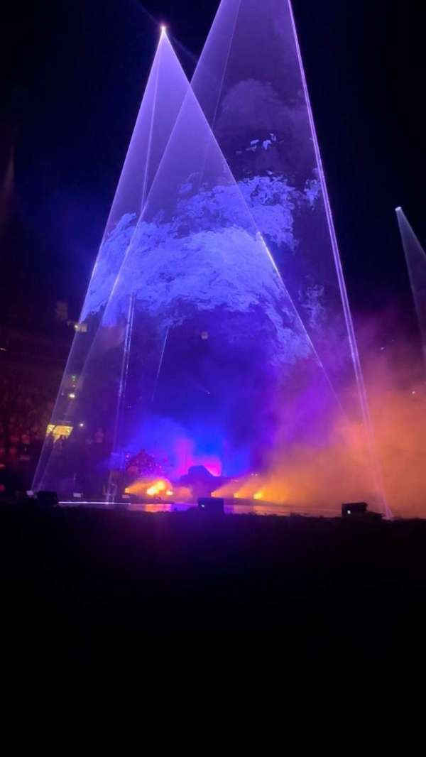 Delta Center, section: F1, row: Barricade