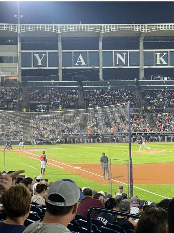George M. Steinbrenner Field, section: 102, row: MM, seat: 1