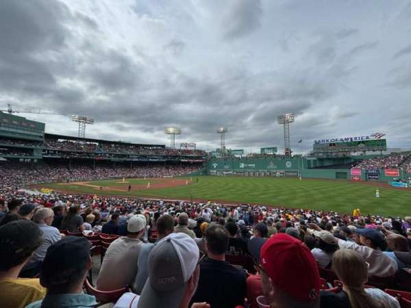 Fenway Park, section: Right Field Box 96, row: VV, seat: 1