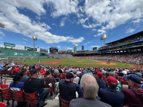 Fenway Park, section: Loge Box 144, row: DD, seat: 3