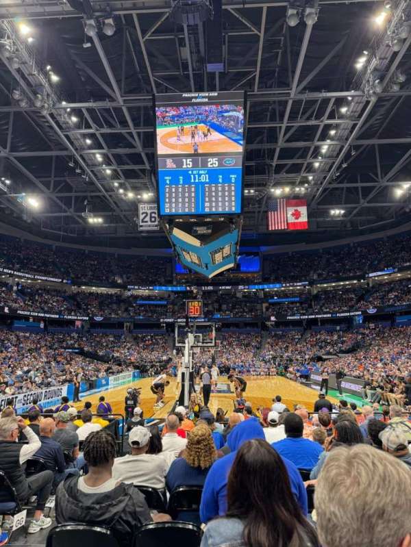 Benchmark International Arena, section: 108, row: A, seat: 9