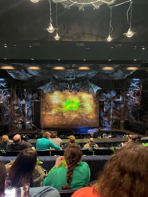 Gershwin Theatre, section: Rear Mezzanine C, row: H, seat: 107