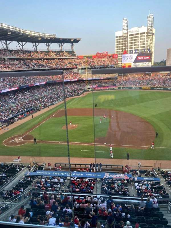 Truist Park, section: 318, row: 1, seat: 18