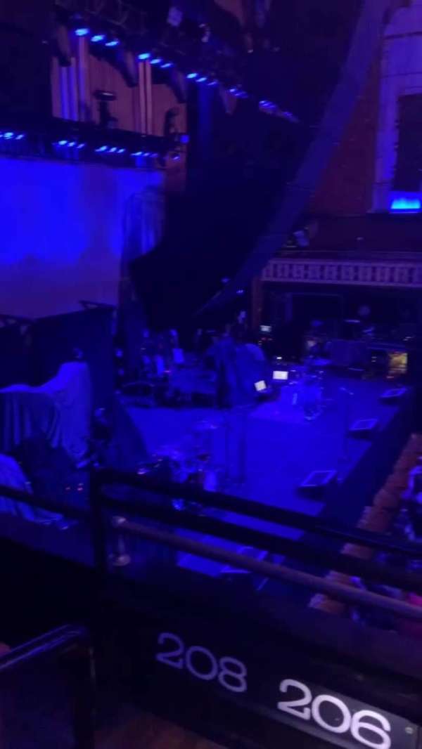 The Tabernacle, section: 206, row: C, seat: 10