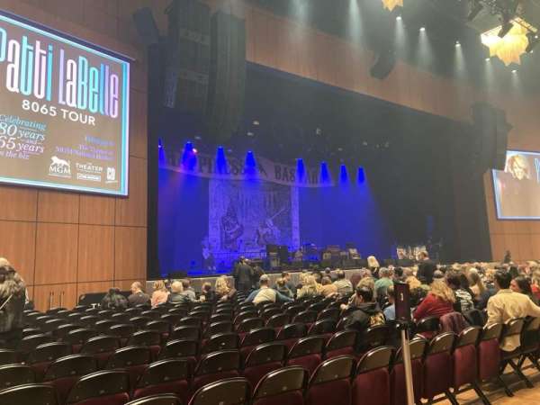 The Theater at MGM National Harbor, section: 105, row: Aa, seat: 3