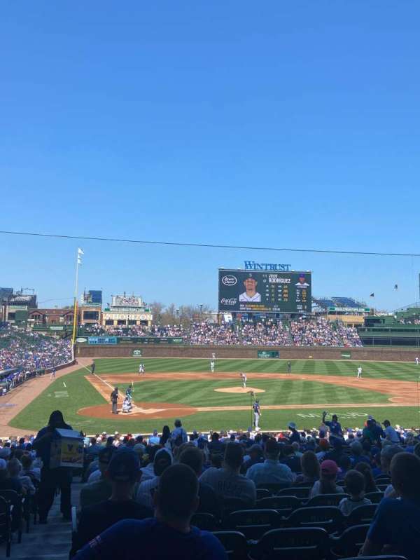 Wrigley Field, section: 221, row: 1, seat: 3