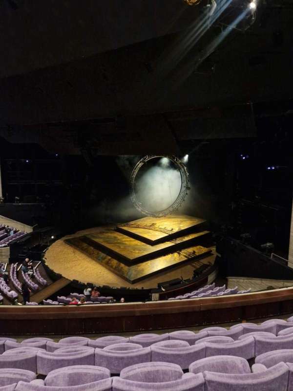 The Olivier Theatre at the National Theatre, section: Circle, row: E, seat: 13