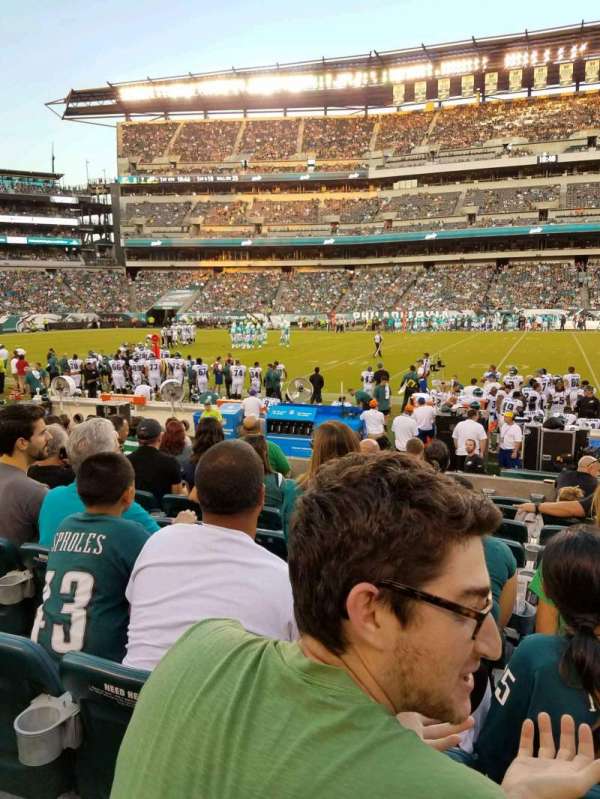 Lincoln Financial Field, section: 101, row: 7