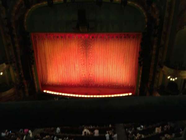 New Amsterdam Theatre, section: Balcony C, row: A, seat: 103