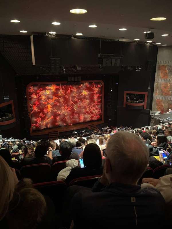 New Amsterdam Theatre, section: Mezzanine L, row: K, seat: 103