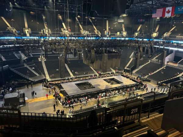 Spectrum Center, section: 211, row: G, seat: 5
