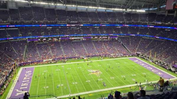 U.S. Bank Stadium, section: 343, row: 15, seat: 24