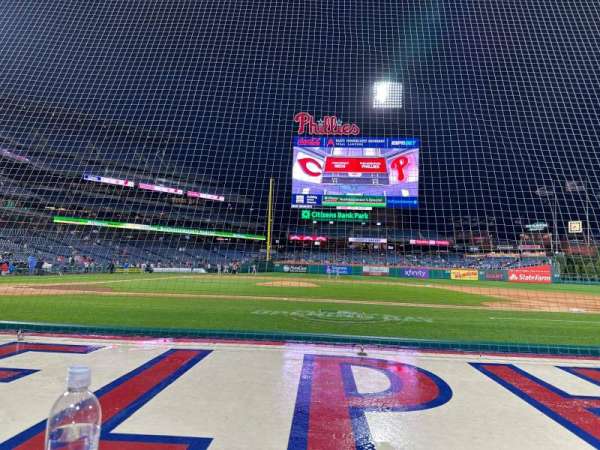 Citizens Bank Park, section: 117, row: 1, seat: 9