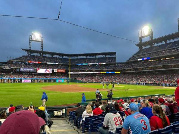 Citizens Bank Park, section: 134, row: 12, seat: 1