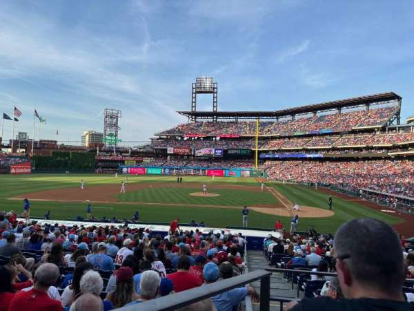 Citizens Bank Park, section: 128, row: 22, seat: 9