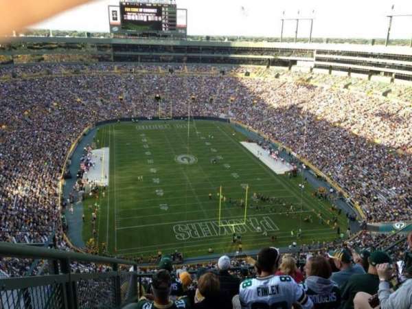 Lambeau Field, section: 746s, row: 9, seat: 8