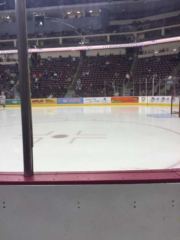 Giant Center, section: 109, row: B, seat: 2