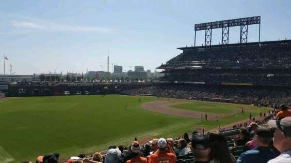 Oracle Park, section: 231, row: I, seat: 15