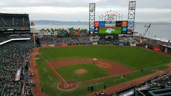 Oracle Park, section: VR313, row: 1, seat: 4