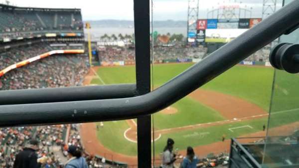 Oracle Park, section: VR313, seat: 1