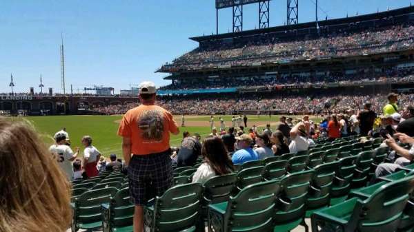 Oracle Park, section: 130, row: 14, seat: 1