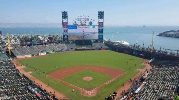 Oracle Park, section: VR315, row: 15, seat: 18