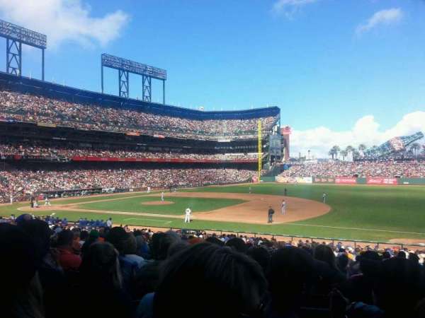 Oracle Park, section: 105, row: 30, seat: 9