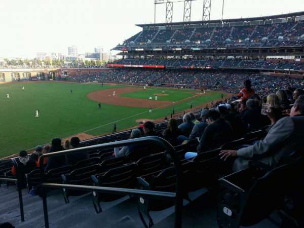 Oracle Park, section: 231, row: J, seat: 1